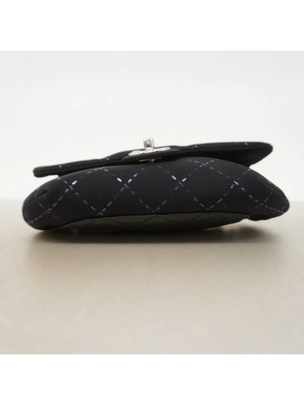 Chanel Waist Bag Jersey Black Silver - Picture 3 of 7